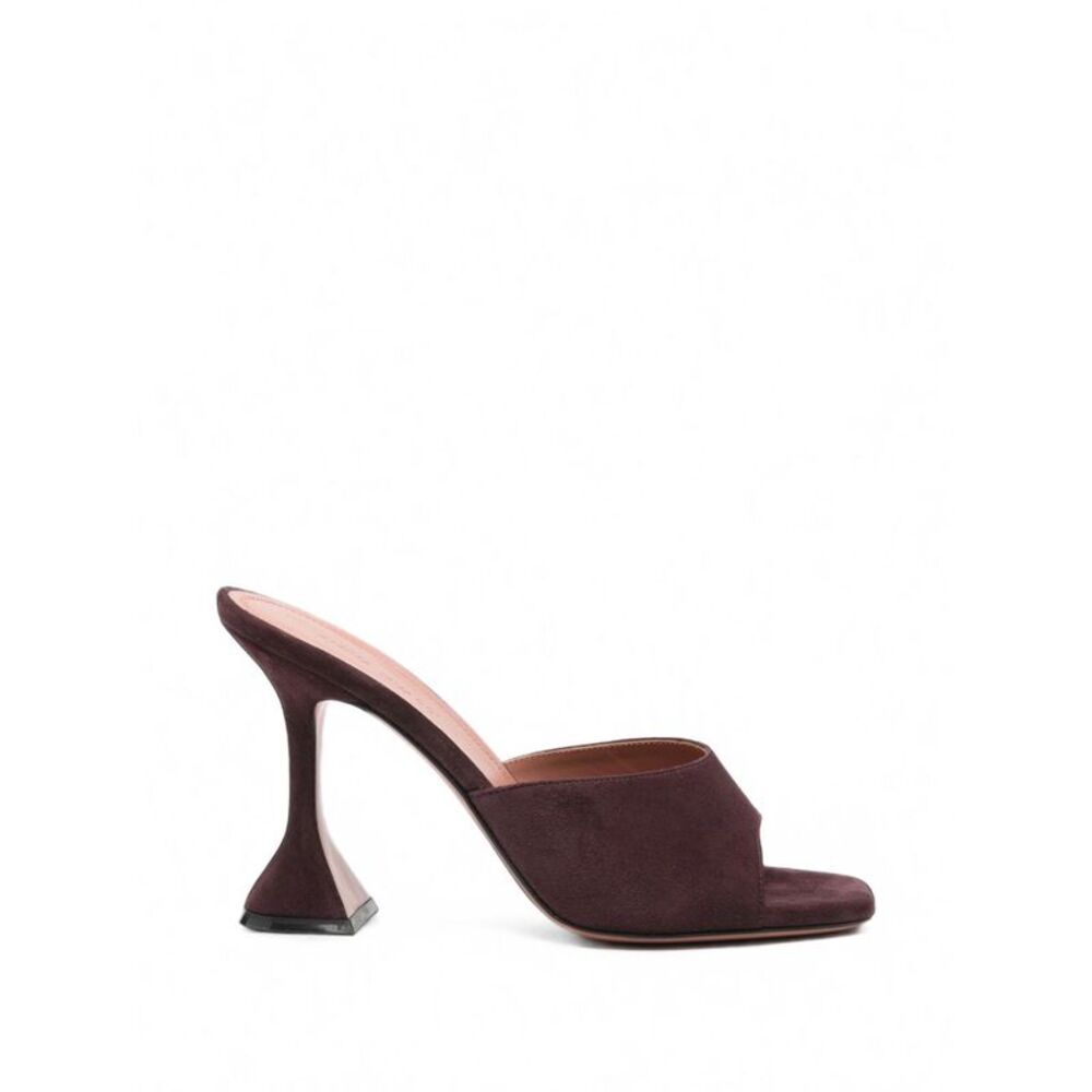 Amina Muaddi Women Lupita Suede Leather Mules